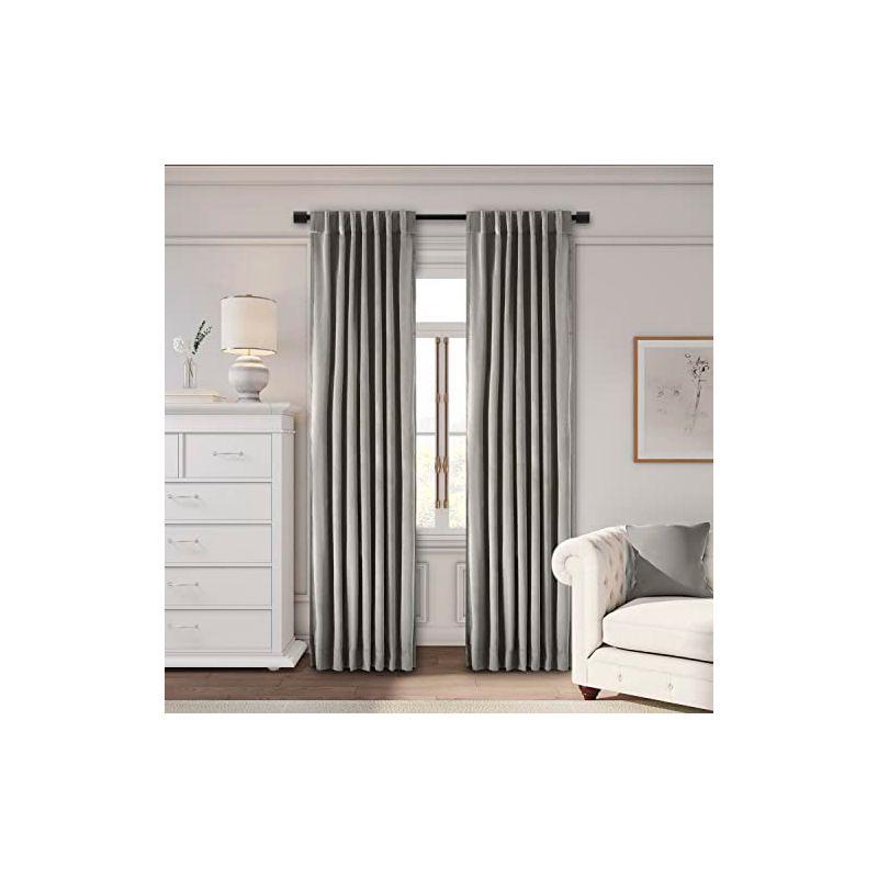 Ricardo Velvet Rod Pocket w/Back Tabs Panel w/Blackout Lining 50x84 Mauve