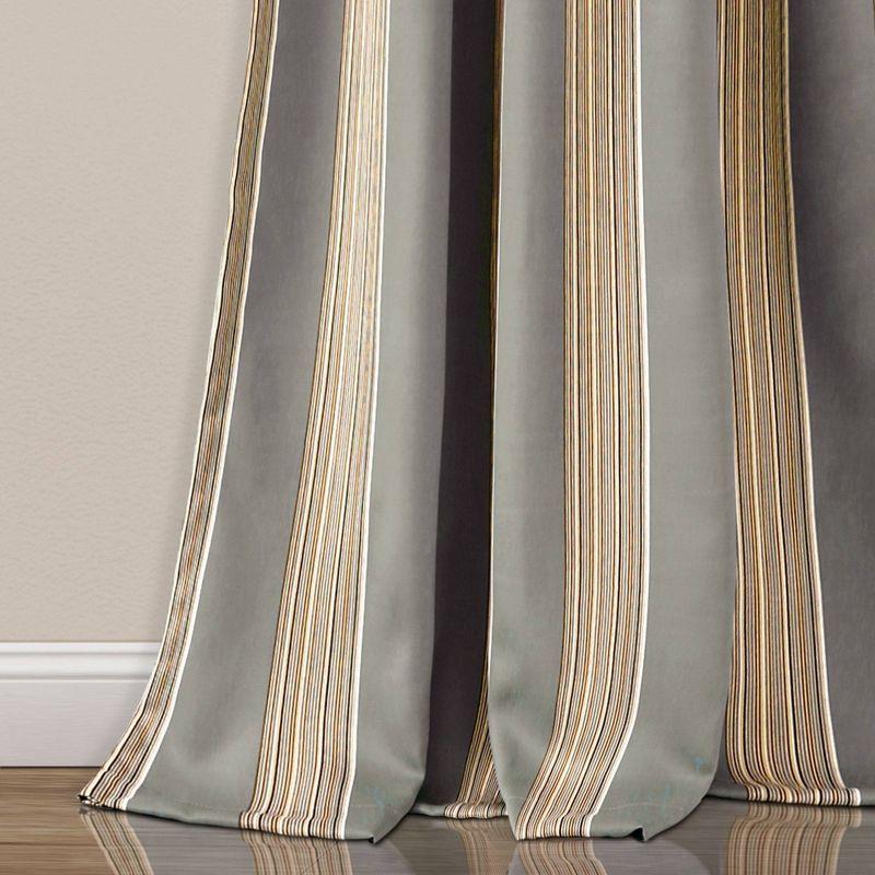 Lush Decor Julia Polyester Room Darkening Sliding Panel Pair (Set of 2)