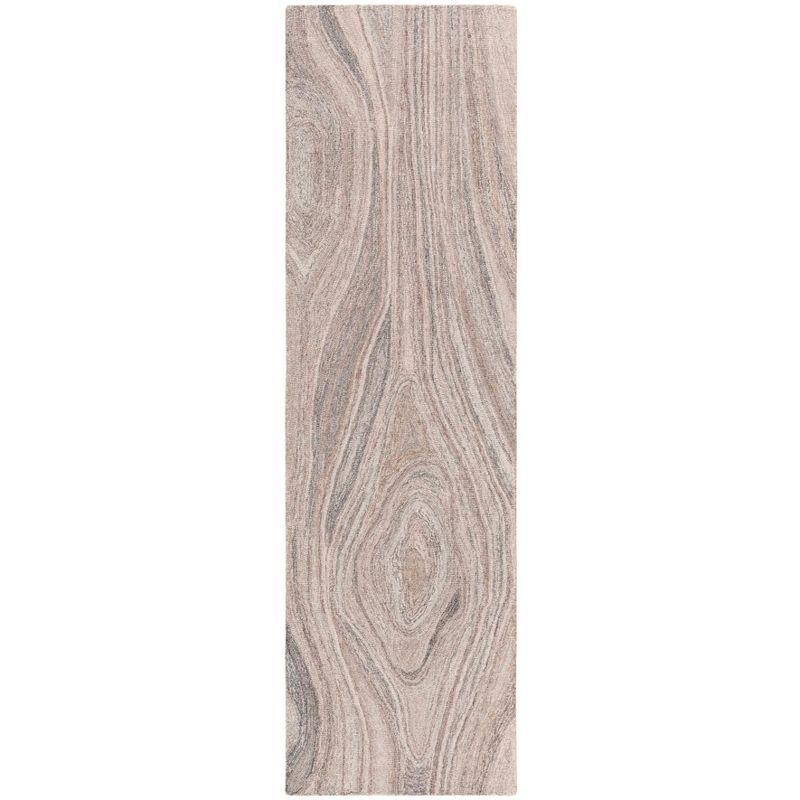 Abstract ABT901 Handmade Indoor Runner - Beige/Grey - 2'-3"x8' - Safavieh