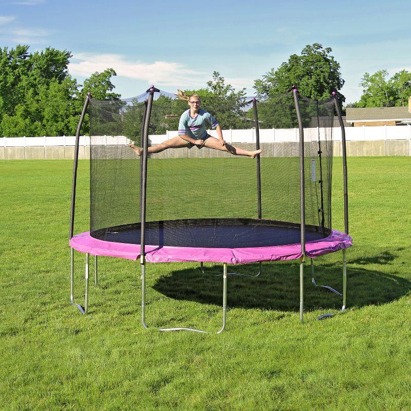 Skywalker 12' Round Purple Trampoline with Safety Enclosure