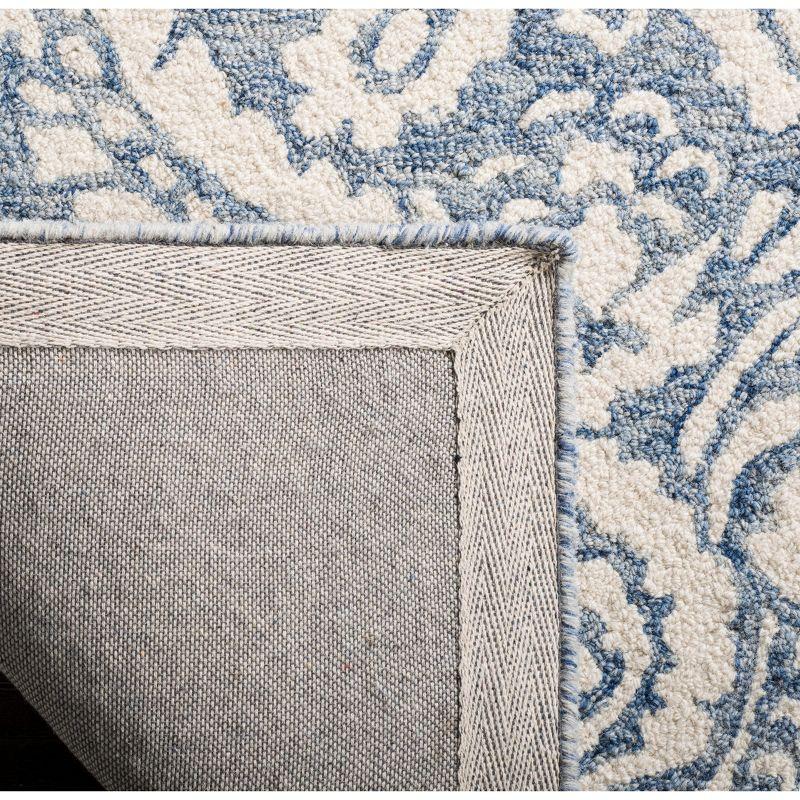 Blossom BLM106 Hand Tufted Indoor Runner Rug - Blue/Ivory - 2'3"x6' - Safavieh