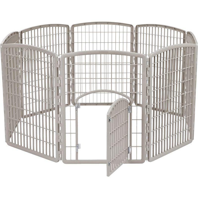 34.25'' H 8 Panel Exercise Pen With Door