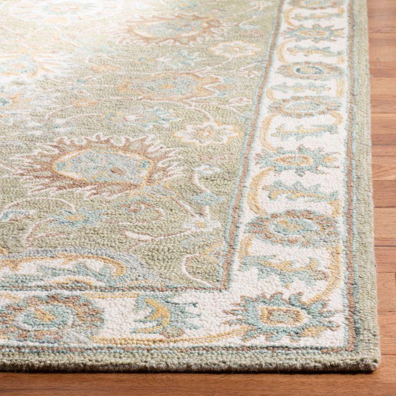 Blossom BLM702 Hand Tufted Area Rug - Sage/Ivory - 5'x8' - Safavieh.
