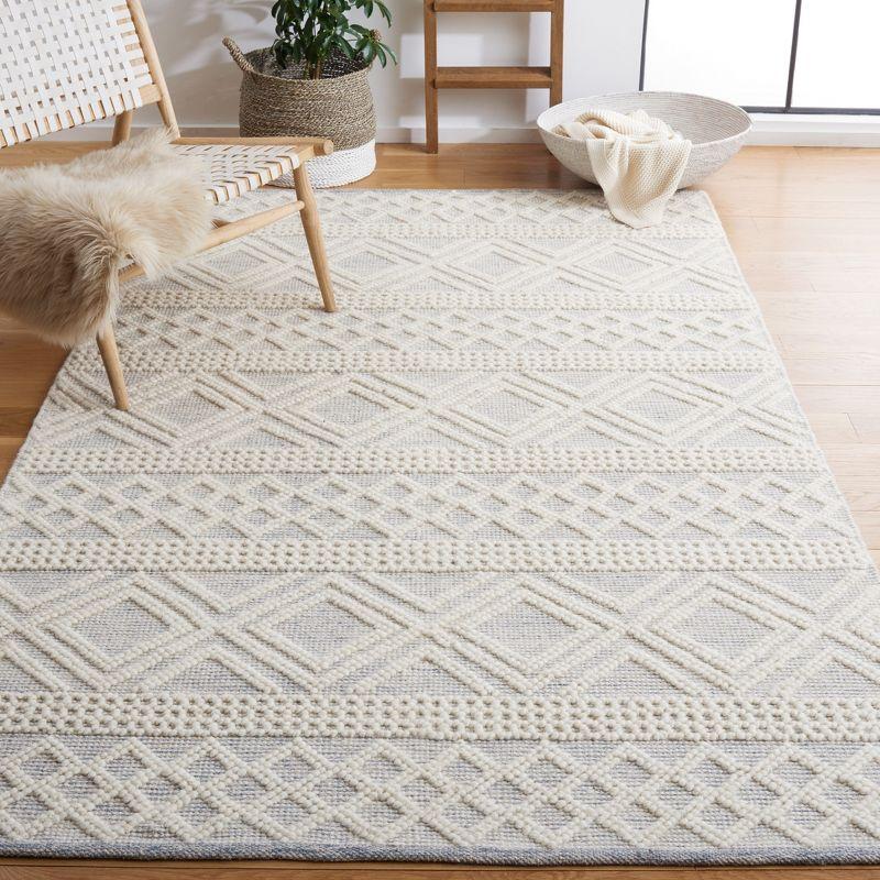 Natura NAT830 Hand Woven Area Rug - Ivory/Blue - 8'x10' - Safavieh.