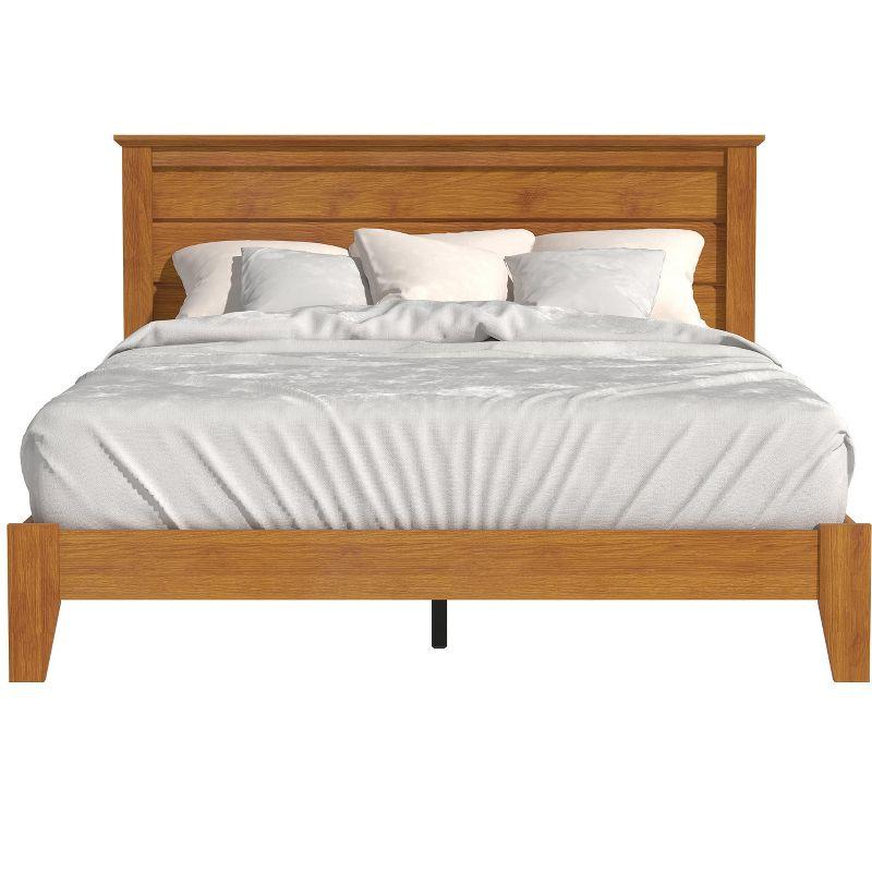 Galano Harlowin Wood Frame Queen Platform Bed With Headboard