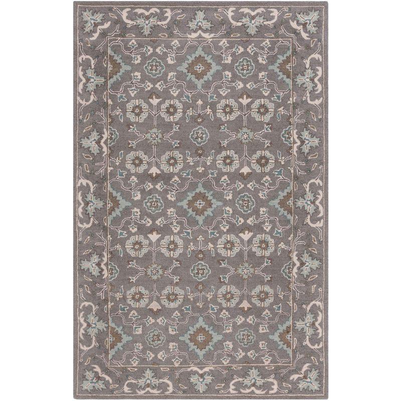 Blossom BLM218 Hand Tufted Area Rug - Grey - 5'x8' - Safavieh.