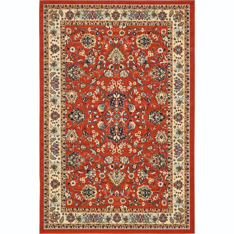 Unique Loom 6' 0 x 9' 0 Sialk Hill Washington Terracotta Area Rug