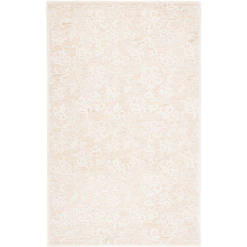 Ivory Hand-Tufted Wool 4' x 6' Area Rug