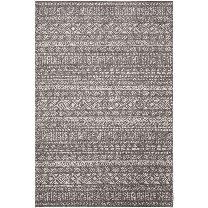 Tulum TUL263 Power Loomed Indoor Accent Rug - Dark Grey/Ivory - 3'x5' - Safavieh