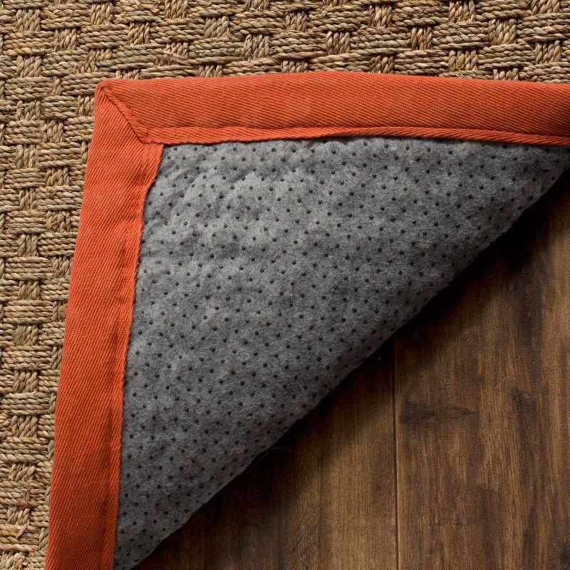 Natural Fiber NF114 Power Loomed Indoor Accent Rug - Natural/Rust - 2'x3' - Safavieh.