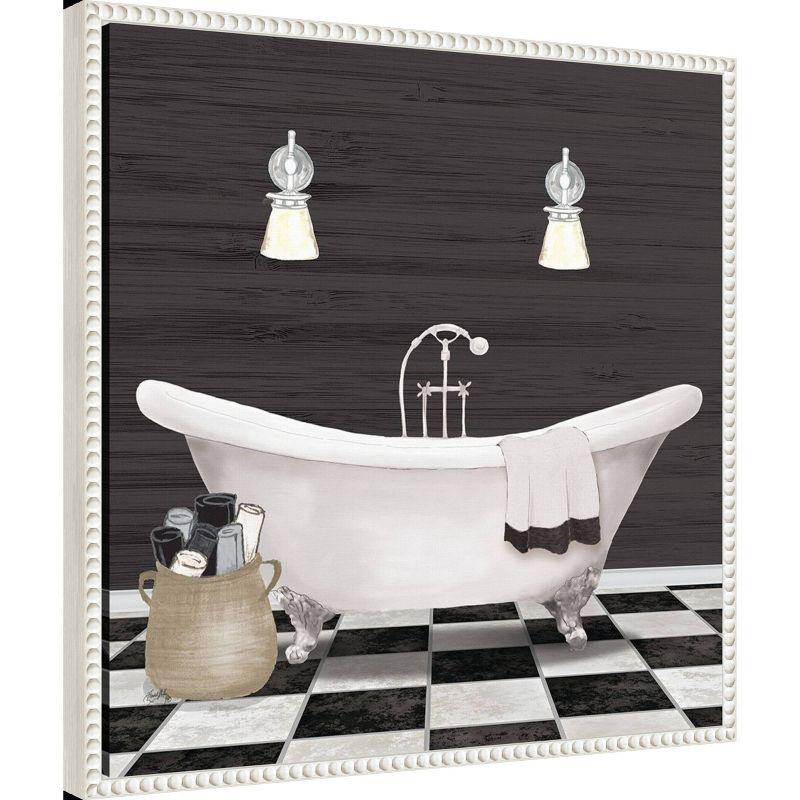 Amanti Art 22"x22" Modern Bathroom I by Elizabeth Medley Framed Canvas Wall Art Print