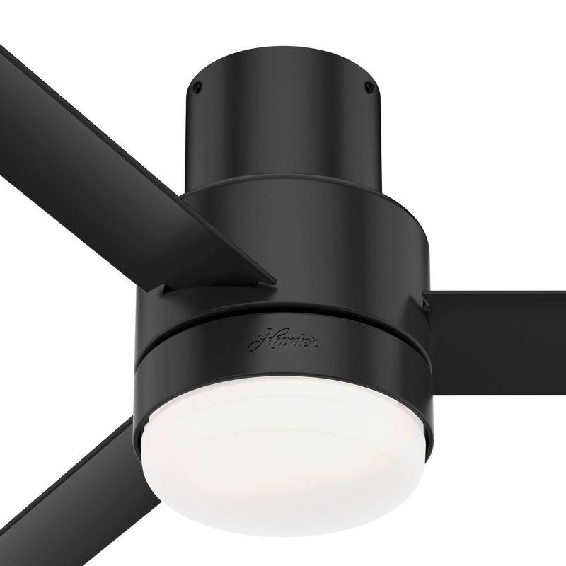 Gilmour 44" Matte Black Low Profile Ceiling Fan with Remote