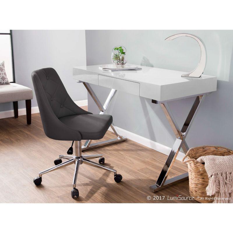 Marche Contemporary Office Chair Gray - LumiSource