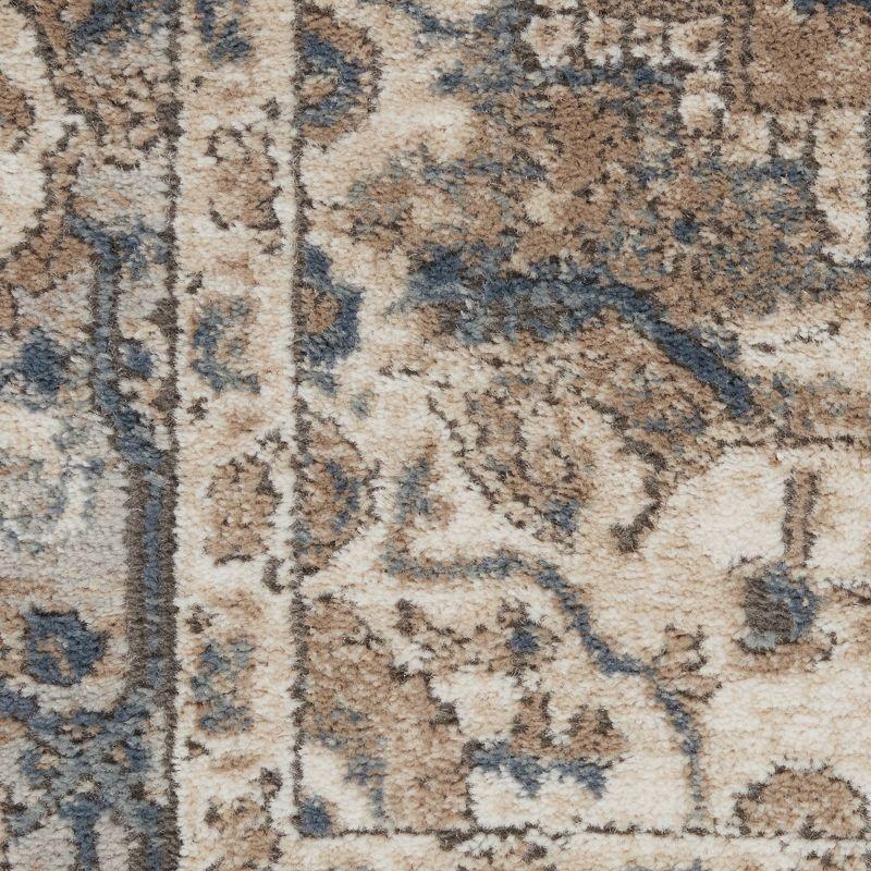 Nourison Concerto Center Medallion Indoor Rug Beige Grey 8'10" x 11'10"