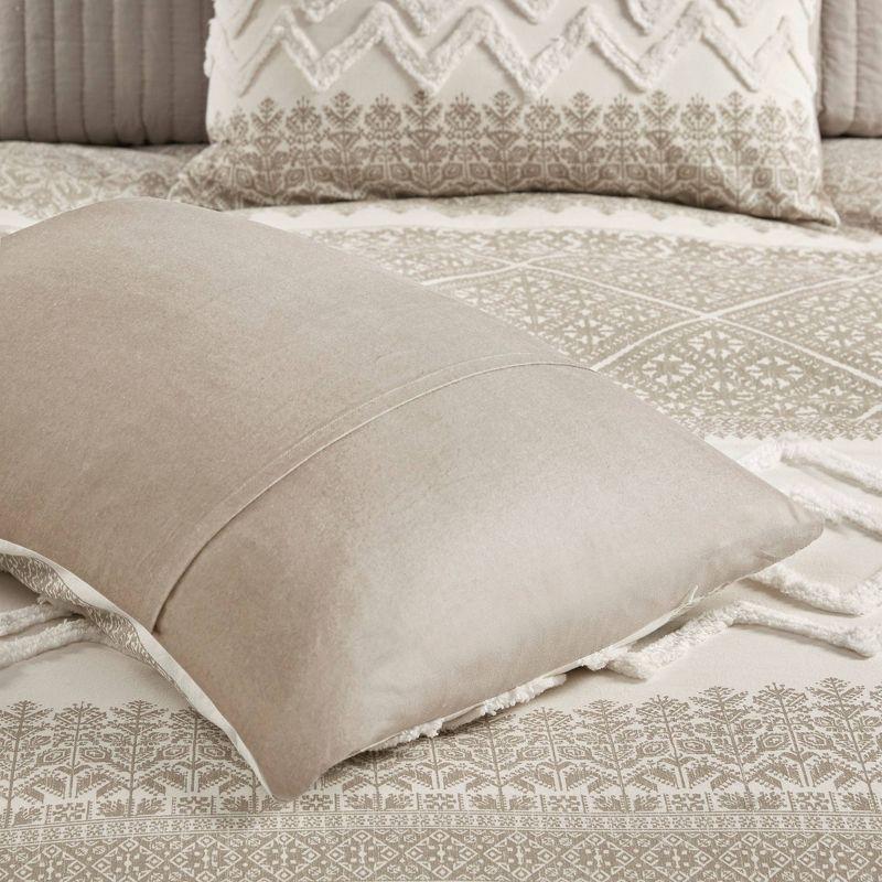 Mila Cotton Duvet Cover Set with Chenille Tufting