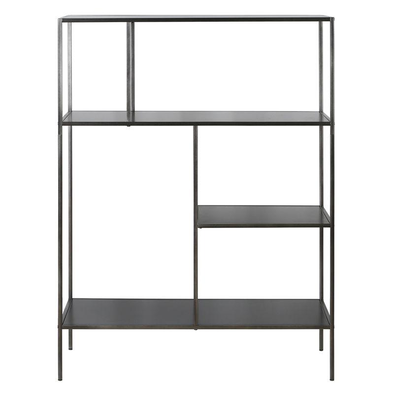 Gunmetal Gray 48" Steel Rectangular Étagère