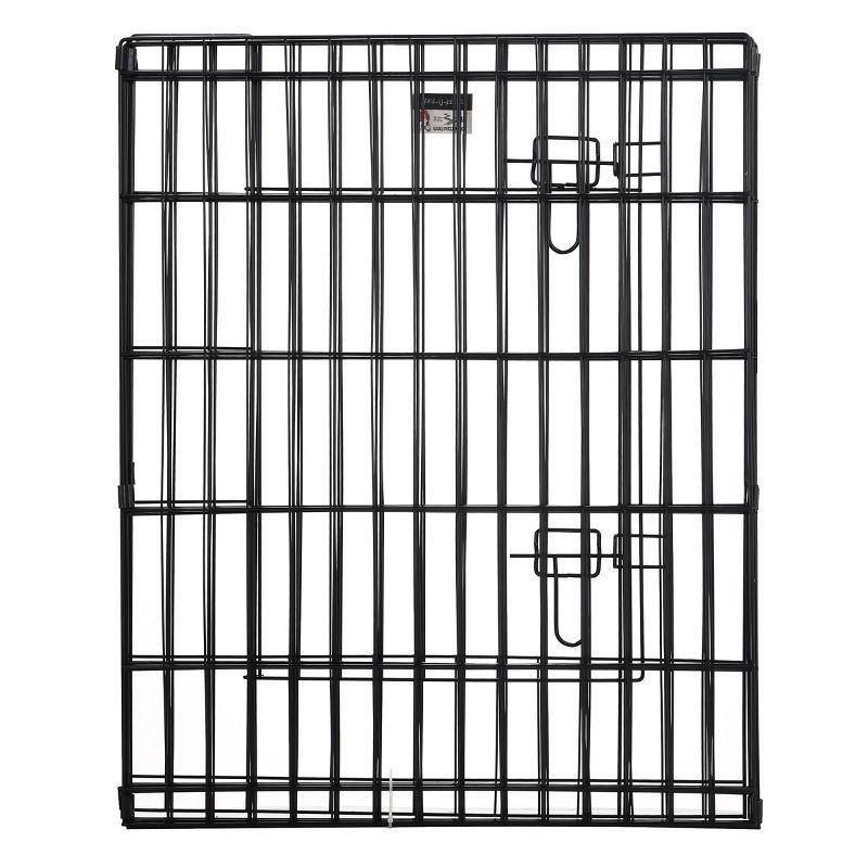 Pet Adobe Folding 8-Panel Folding Metal Wire Pet Playpen - Satin Black