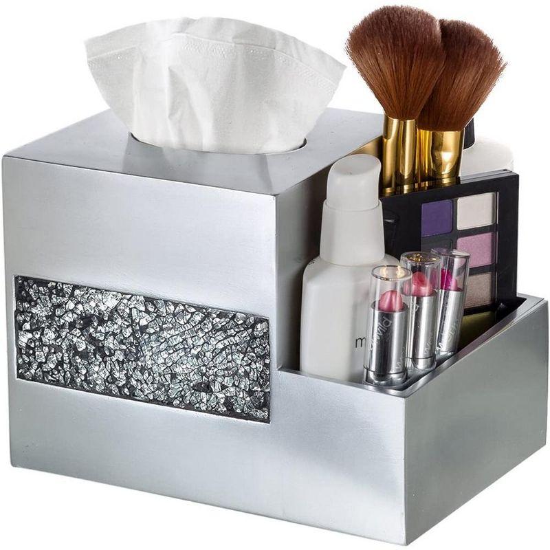 Creative Scents Brushed Nickel Tissue Box Cover
