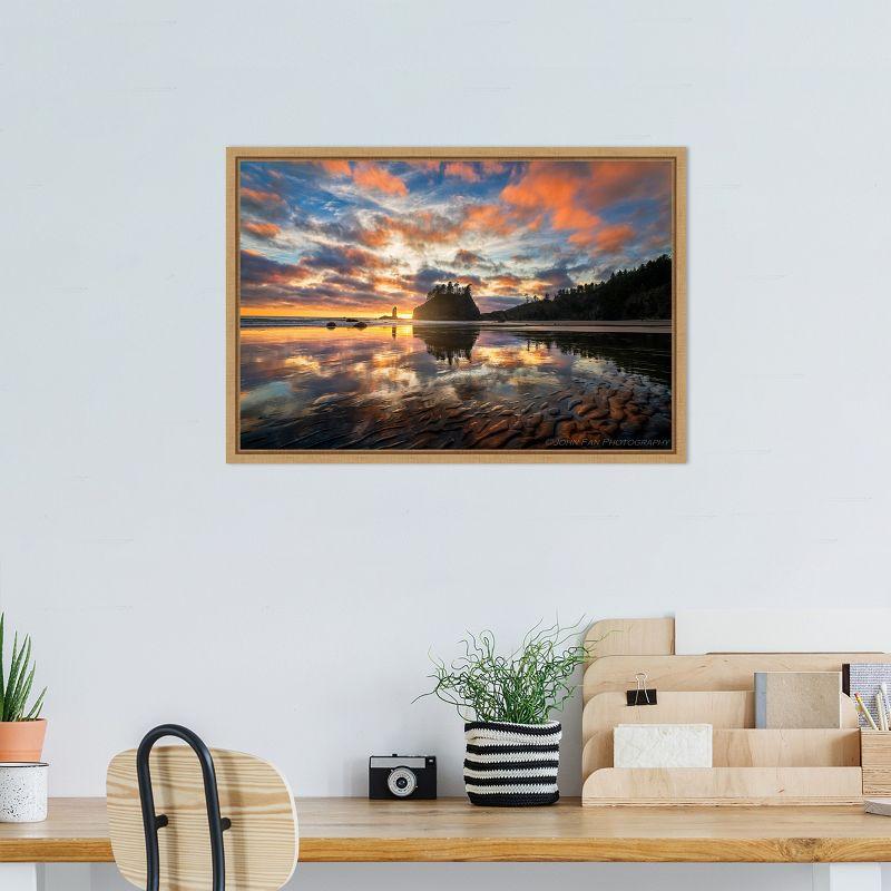 Amanti Art Sunset Symphony by John Fan Canvas Wall Art Print Framed 23 x 16-in. in Sylvie Maple