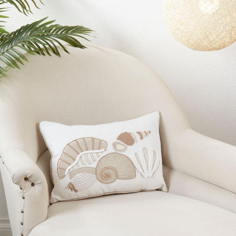 Saro Naviguer Collection Cotton Throw Pillow