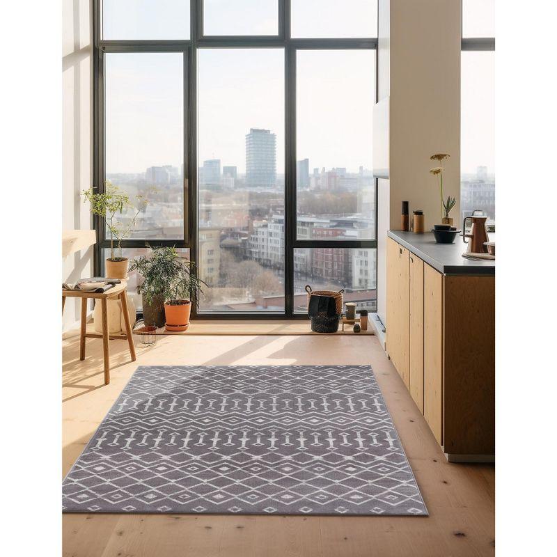 Unique Loom Moroccan Trellis Mamounia Geometric Indoor Woven Area Rug