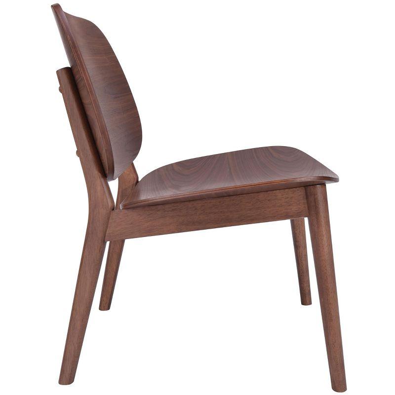 Zuo Priest Lounge Chair Walnut