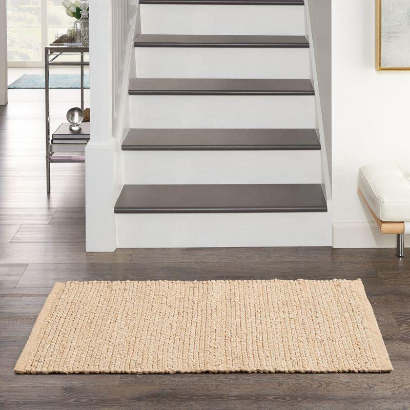 Nourison Farmhouse Natural Jute Flatwoven Rug