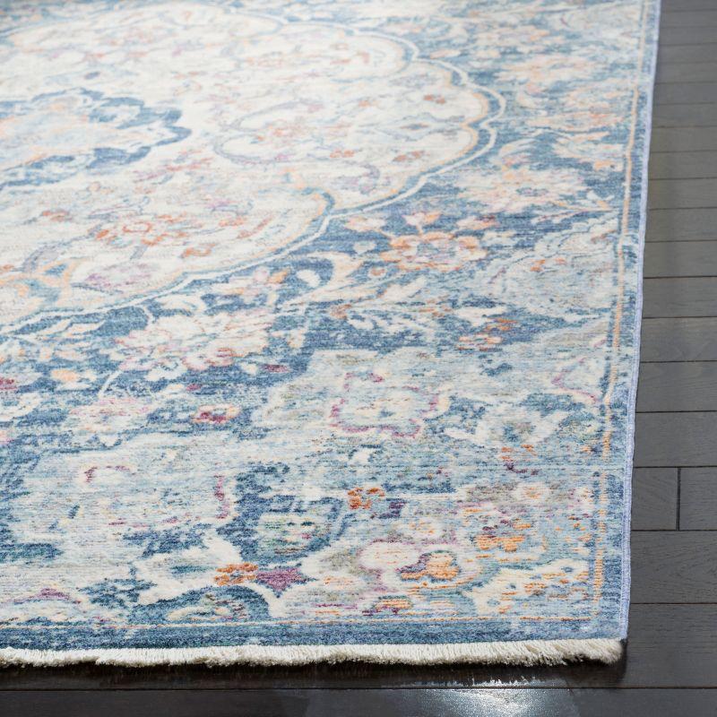 Illusion ILL711 Power Loomed Area Rug - Cream/Blue - 5'x8' - Safavieh