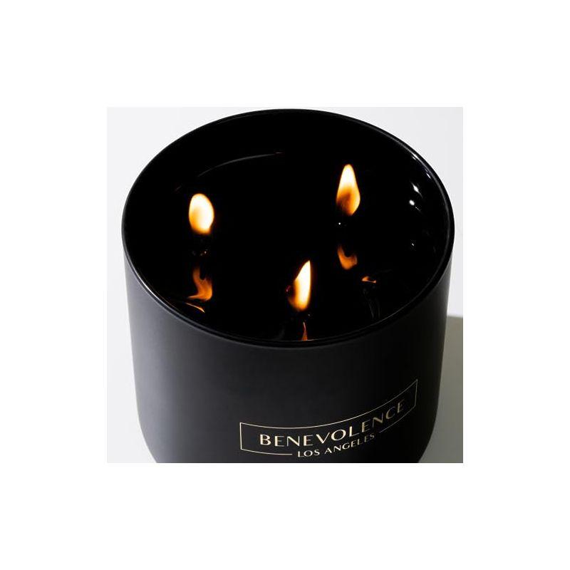 Benevolence LA  Black Wax  Scented Candle With Charcoal Scent- 14.5 oz