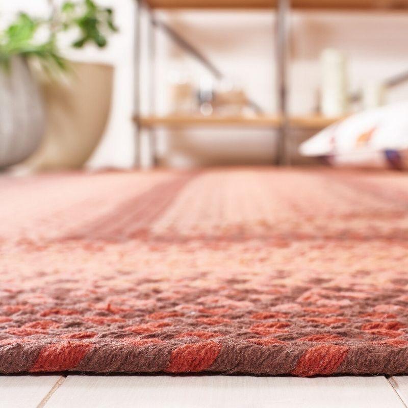 Braided BRD651 Flat Weave Indoor Area Rug - Orange/Rust - 8'x10' - Safavieh