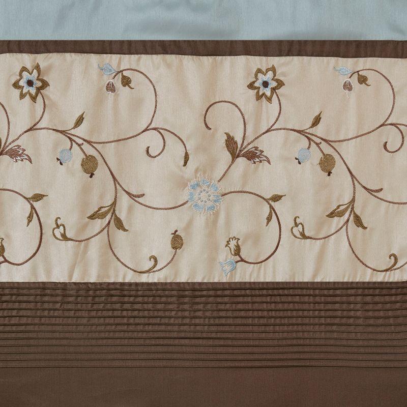 Serene Embroidered Curtain Panel