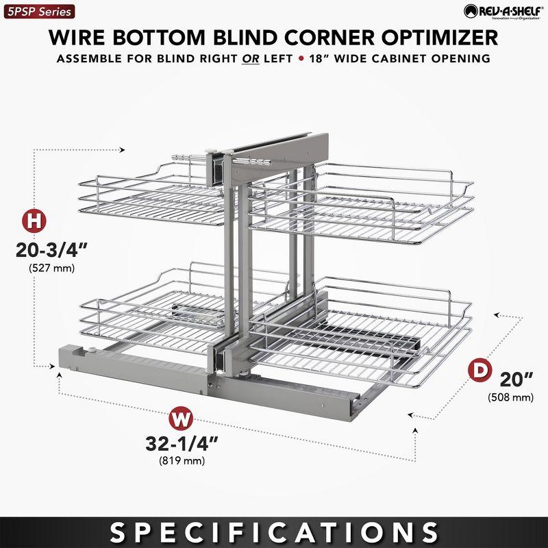 Rev-A-Shelf Rev-A-Shelf Pull Out Blind Corner Kitchen Cabinet Organizer
