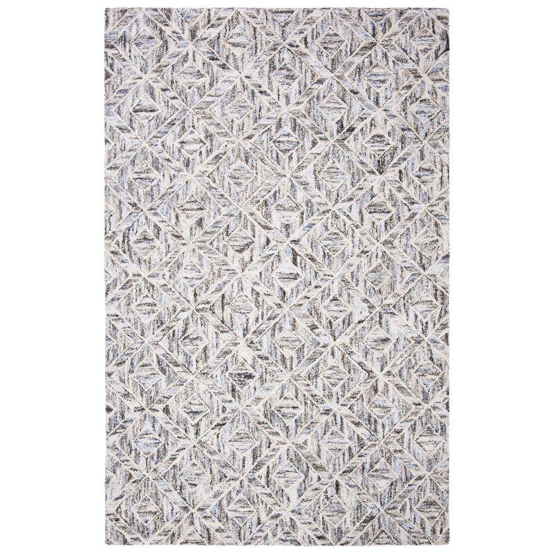Abstract ABT631 Hand Tufted Area Rug - Grey/Beige - 6'x9' - Safavieh.