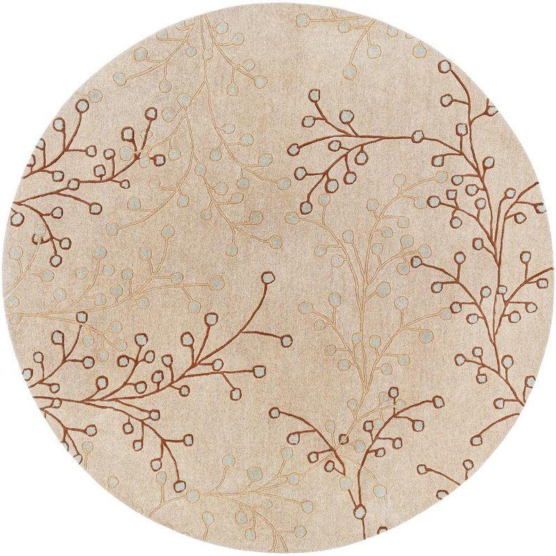 Mark & Day Le Havre 6' Round Tufted Indoor Area Rugs Taupe
