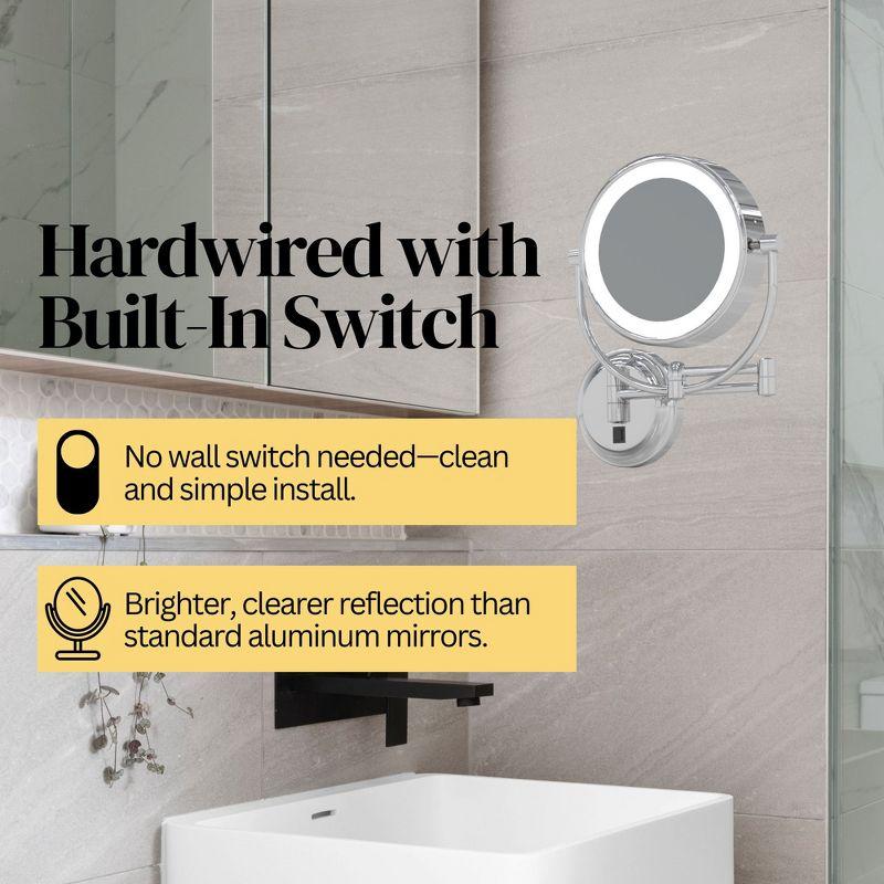 Aptations Kimball Young Metal Concave LED Wall Mirror