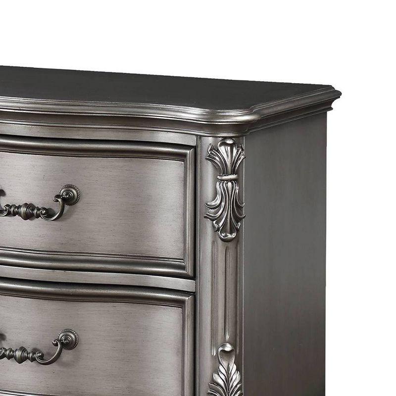 Acme Furniture Ariadne Nightstand Antique Platinum Finish