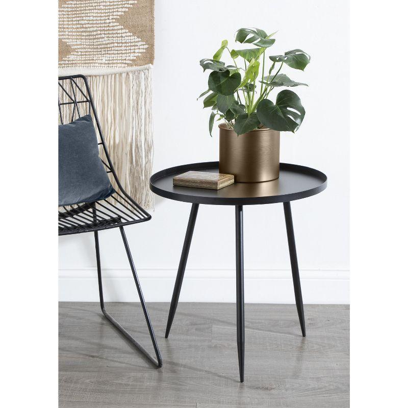 Kate and Laurel Duvall Round Metal Side Table