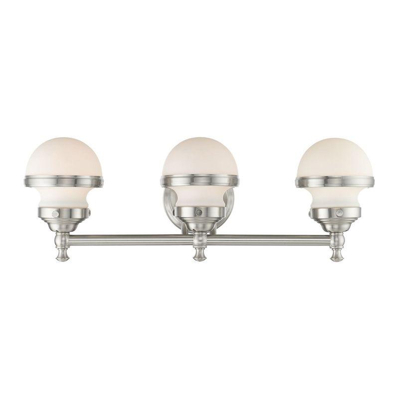 Livex Lighting Oldwick 3 - Light Vanity in  Brushed Nickel