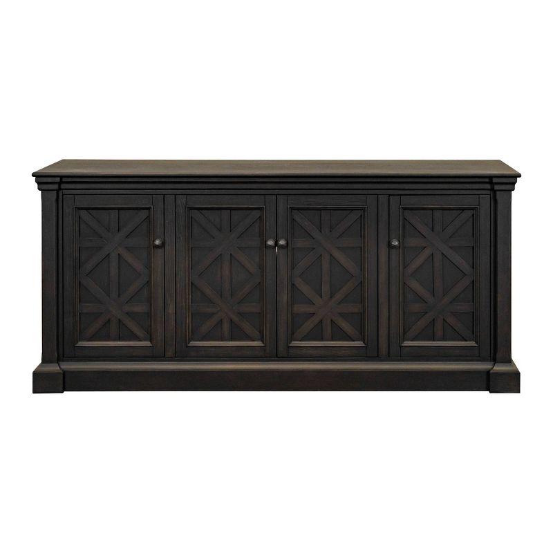 Kingston Traditional 70" TV Console: English Manor Style, No Assembly - Martin Furniture