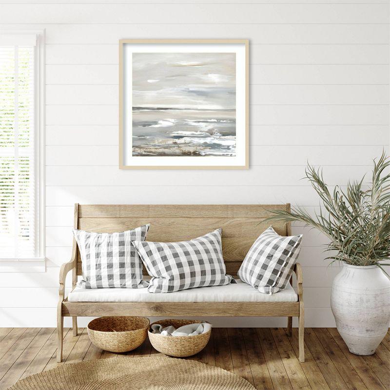 Oceanic Dreams Abstract Coastal Framed Wall Art Print