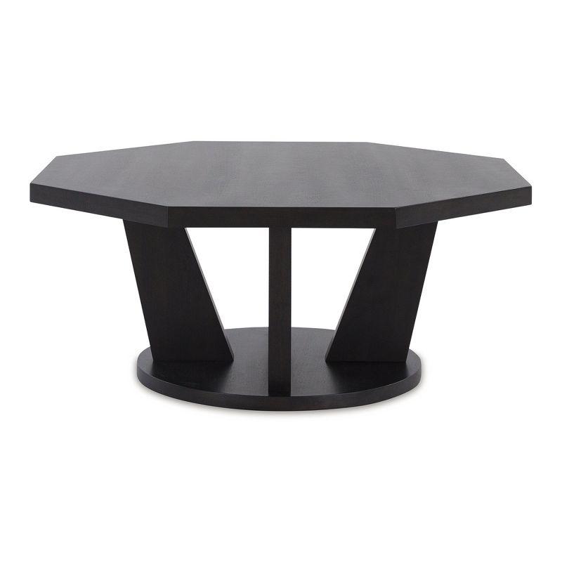 Signature Design by Ashley Chasinfield Modern Cocktail Table for Living Room, Dark Brown