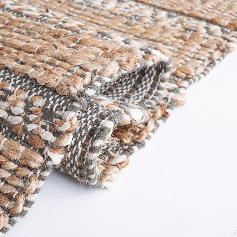 Natural Fiber NFB655 Flat Weave Indoor Accent Rug - Olive/Natural - 3'x5' - Safavieh