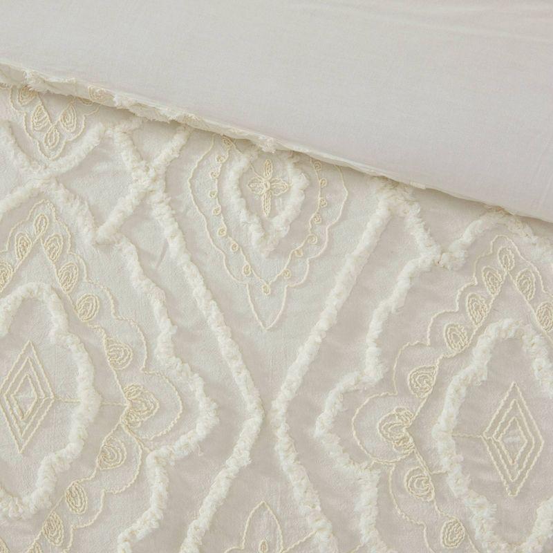 Madison Park Margot Boho Style Embroidered 100% Cotton Comforter Set