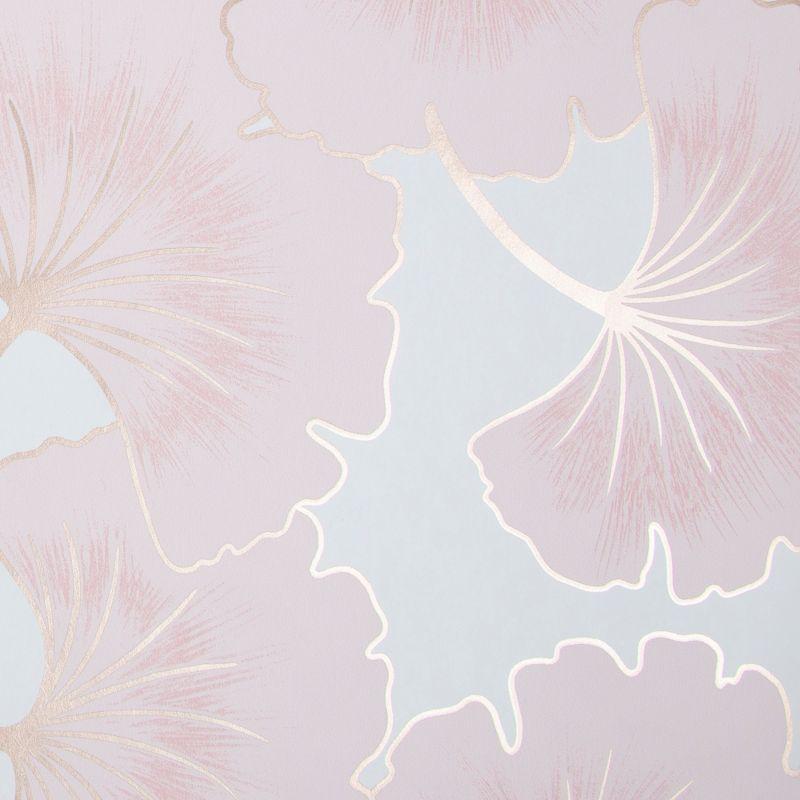 Begonia Pink and White Floral Non-pasted Wallpaper