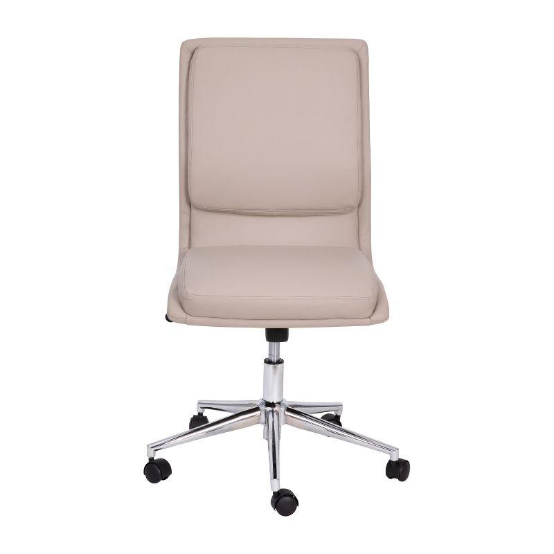 Flash Furniture Mid-Back Armless Office Task Chair with Metal 5-Star Base