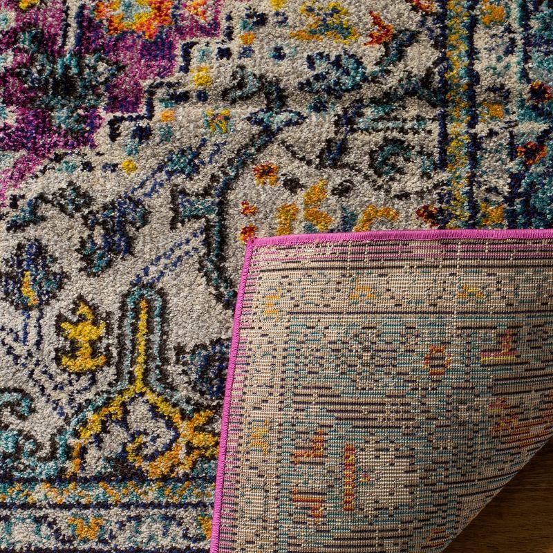 Monaco MNC251 Power Loomed Indoor Accent Rug - Violet/Light Blue - 4'x5'7" - Safavieh
