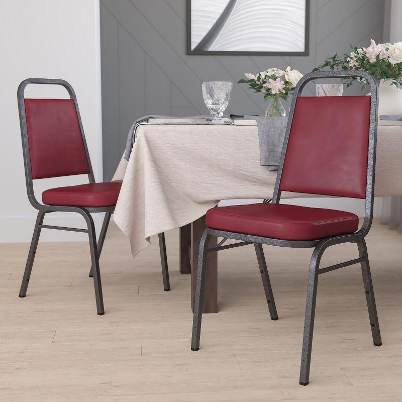 Amaya Trapezoidal Stacking Banquet Chairs by Flash Furniture