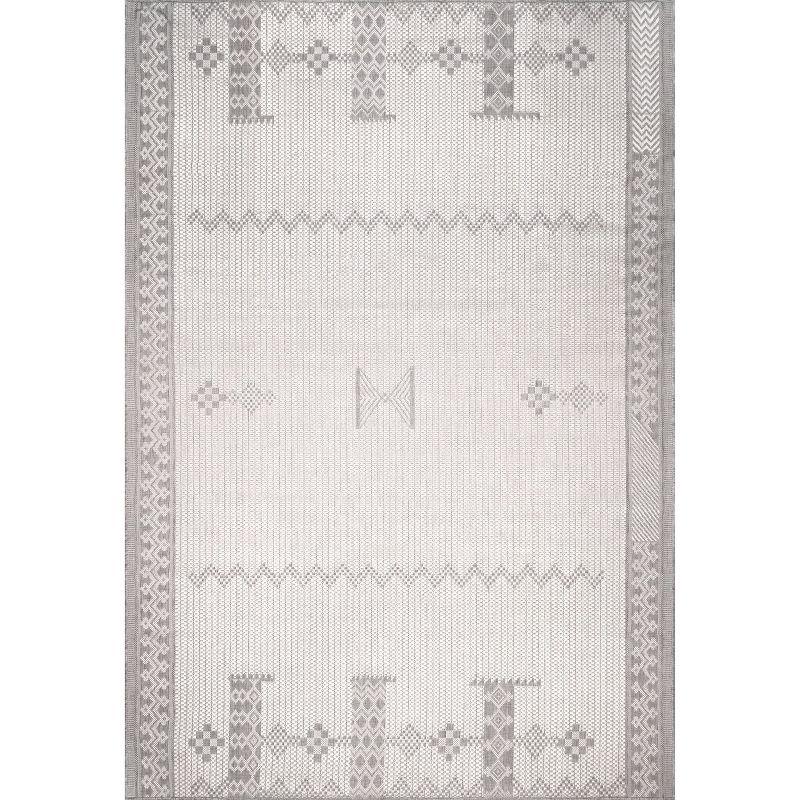 Foundry Select Altus Gray Indoor/Outdoor Area Rug