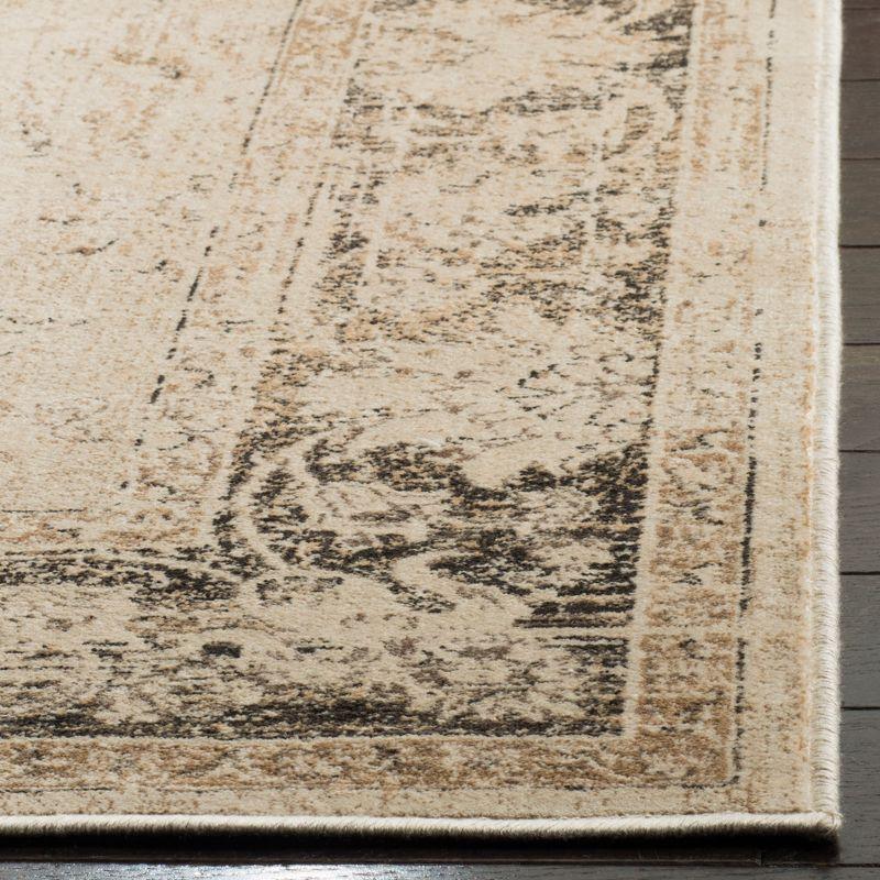 Vintage VTG117 Power Loomed Indoor Skid-Resistant Area Rug - Stone - 4'x5'7" - Safavieh