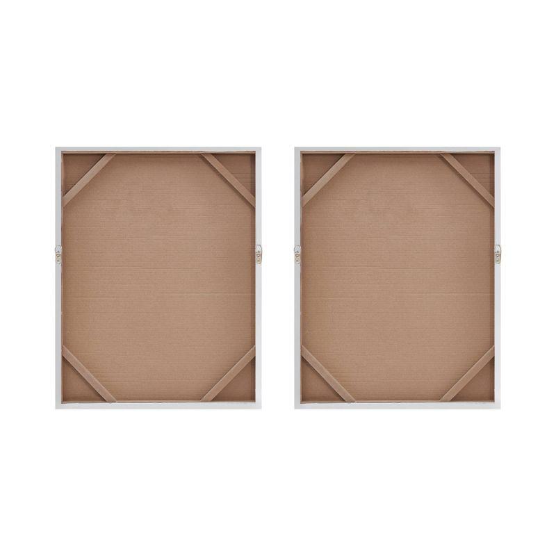 2pc Glimmer Hand Brushed Textured Canvas Art Set with Rock & Stone - Madison Park